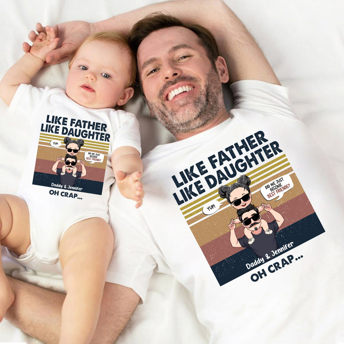 Did We Just Become Best Friends? - Gift for dad, newborn, baby/infant (0-1 year), new dad - Personalized Set