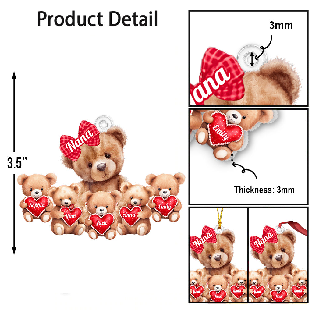 Cadeau idéal pour grand-mère et grand-mère - Ornement personnalisé en forme de grand-mère