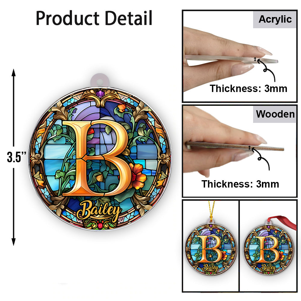 Buntglasbuchstabe – Personalisierter Familienschmuck