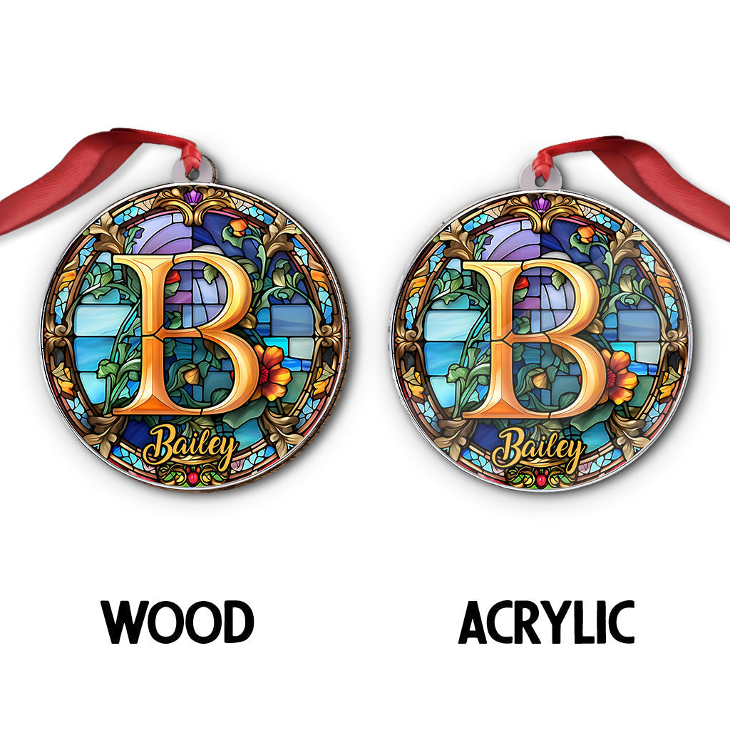 Buntglasbuchstabe – Personalisierter Familienschmuck