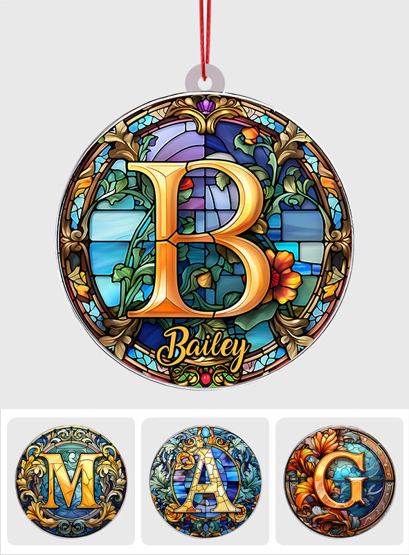 Buntglasbuchstabe – Personalisierter Familienschmuck
