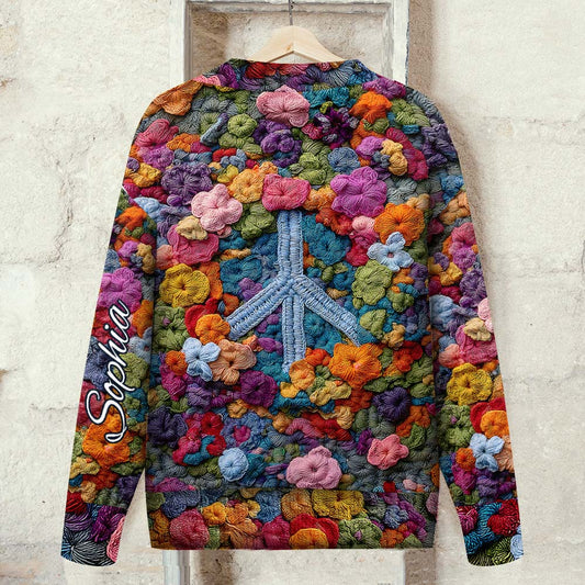 Hippie Soul - Personalized Hippie Cardigan Sweater