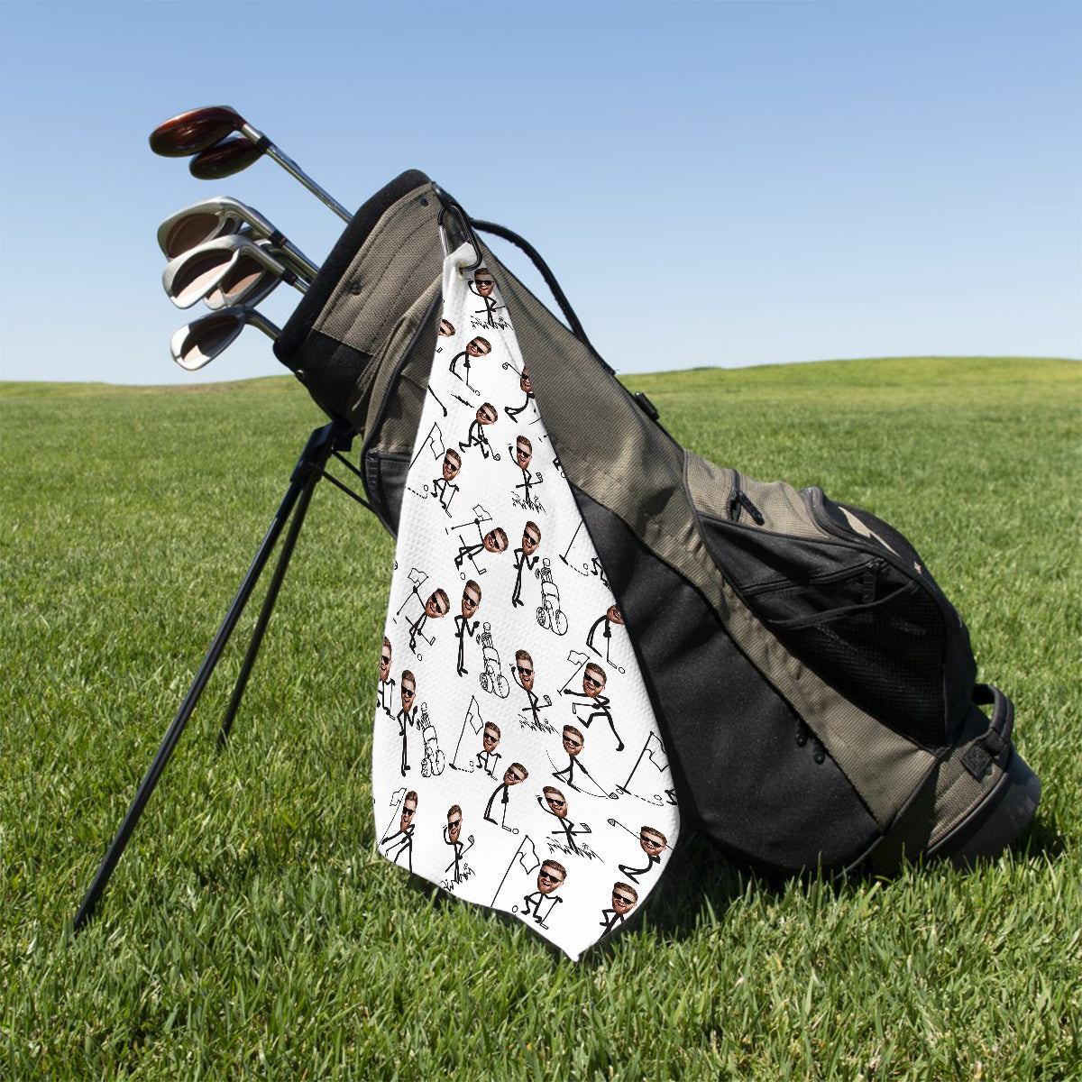 Funny Gift For Golf Dad, Uncle, Husband, Son... - Personalized Golf Towel