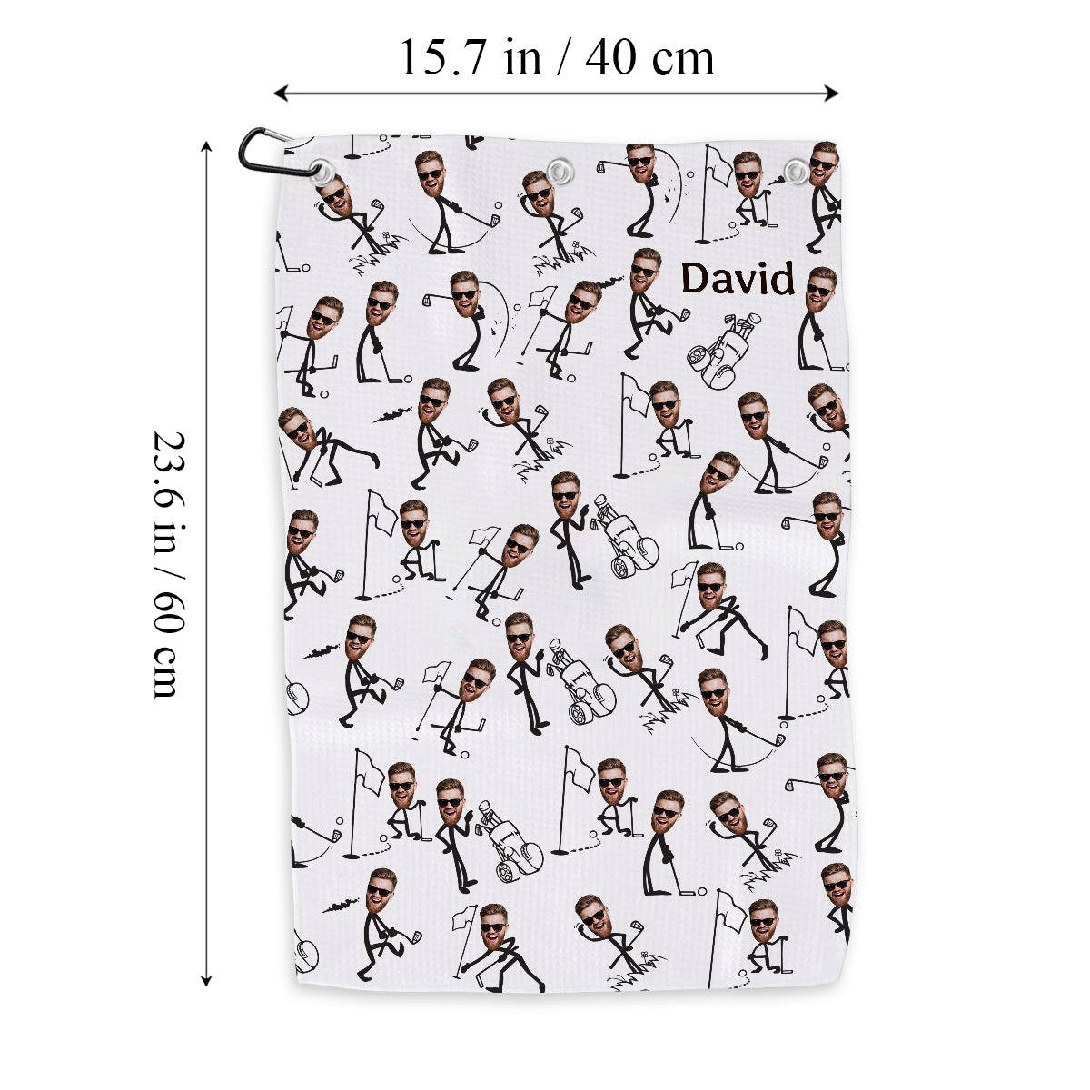 Funny Gift For Golf Dad, Uncle, Husband, Son... - Personalized Golf Towel