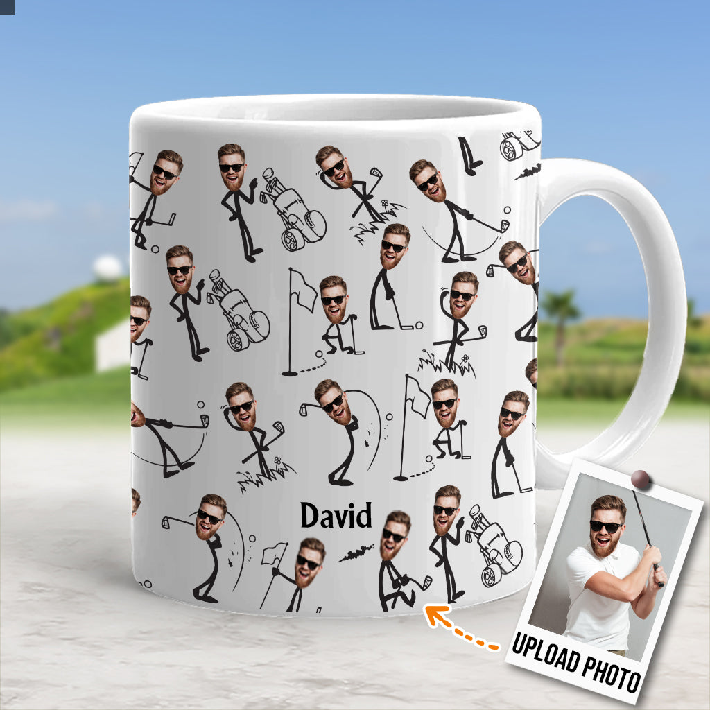 Lustiges Geschenk für Golf-Papa, Ehemann, Onkel... - Personalisierter Golfbecher