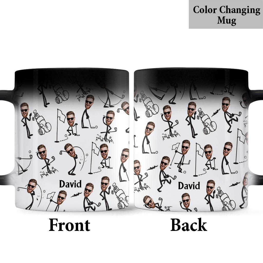 Lustiges Geschenk für Golf-Papa, Ehemann, Onkel... - Personalisierter Golfbecher