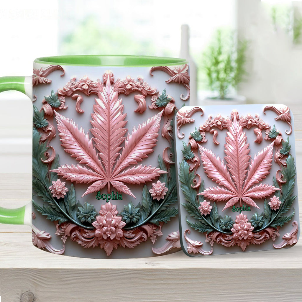 Stunning Leaf - Personalized Weed Accent Mug