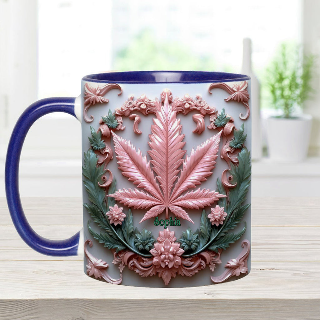 Stunning Leaf - Personalized Weed Accent Mug