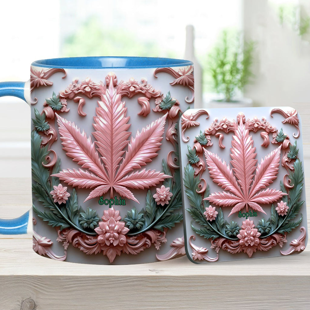 Stunning Leaf - Personalized Weed Accent Mug