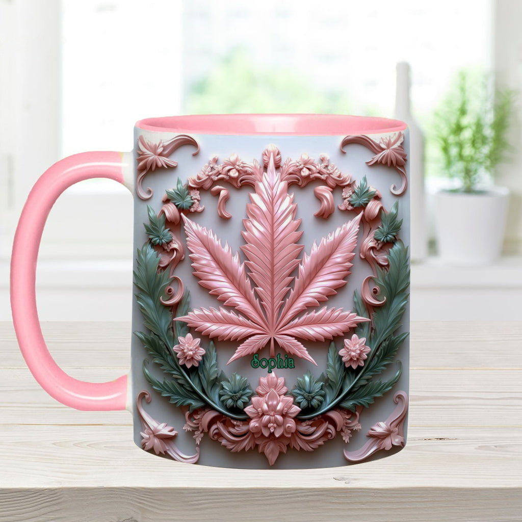 Stunning Leaf - Personalized Weed Accent Mug