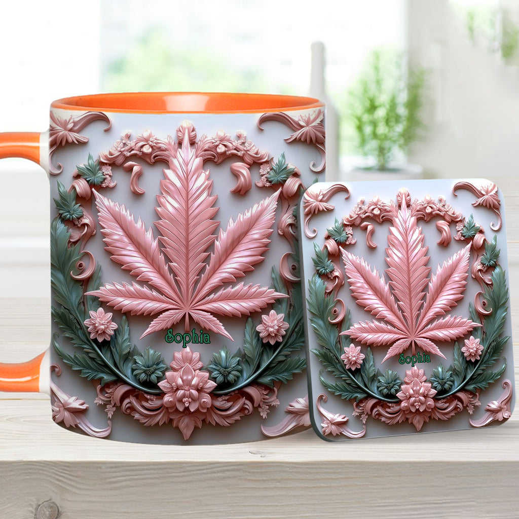 Stunning Leaf - Personalized Weed Accent Mug