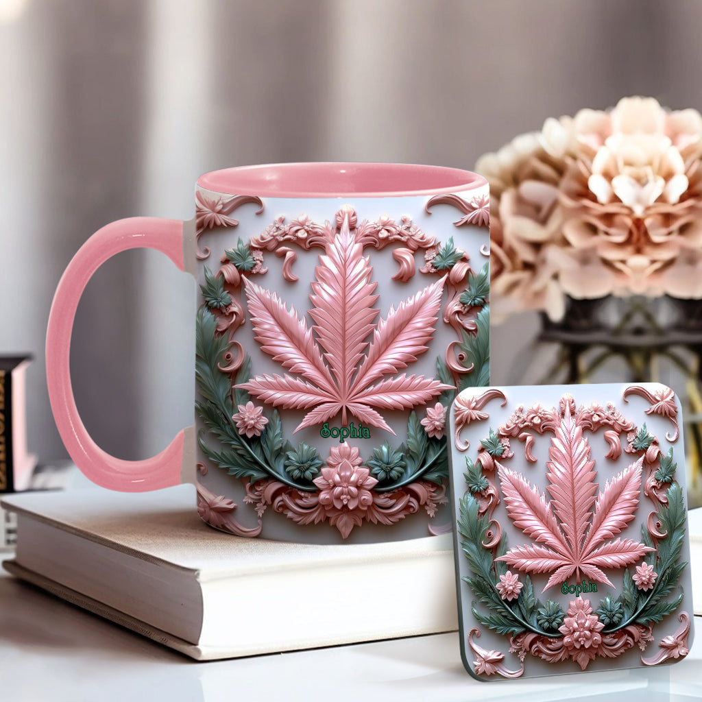 Stunning Leaf - Personalized Weed Accent Mug