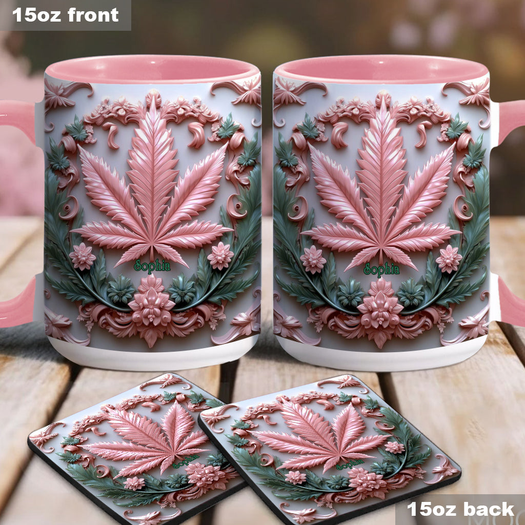 Stunning Leaf - Personalized Weed Accent Mug