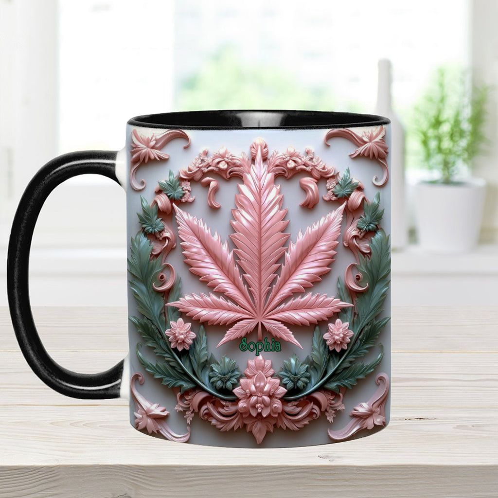 Stunning Leaf - Personalized Weed Accent Mug