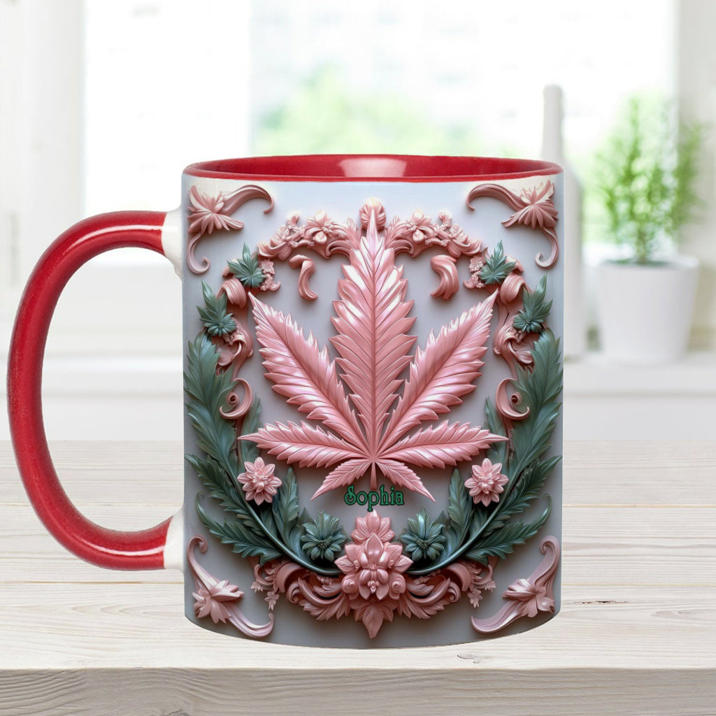 Stunning Leaf - Personalized Weed Accent Mug