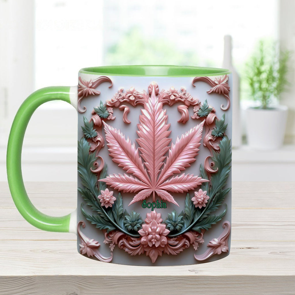 Stunning Leaf - Personalized Weed Accent Mug
