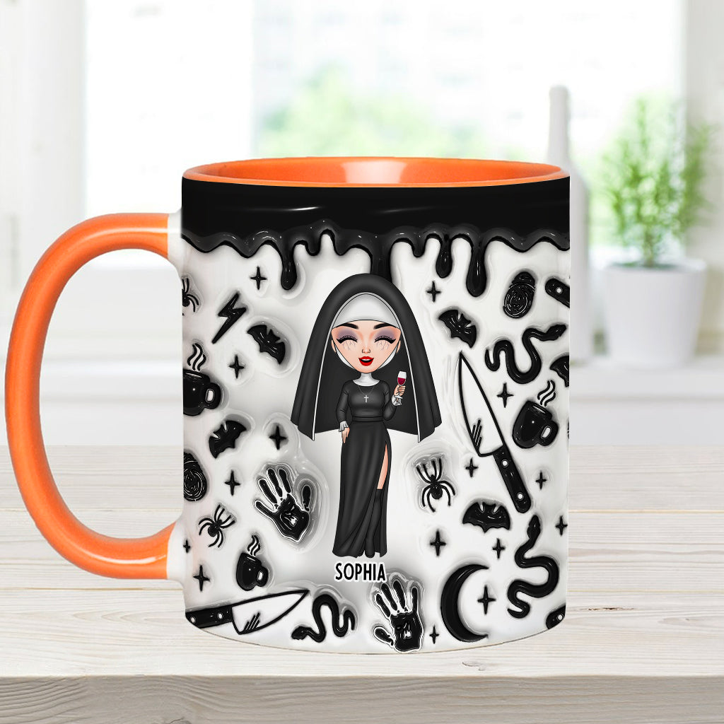 Anxious, Stressed, True Crime Obsessed - Personalized Accent Mug