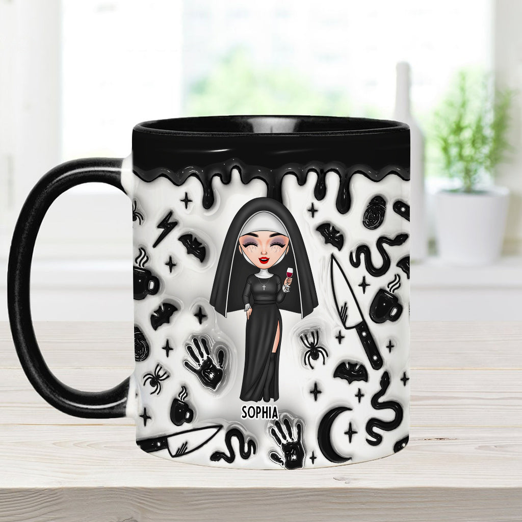 Anxious, Stressed, True Crime Obsessed - Personalized Accent Mug