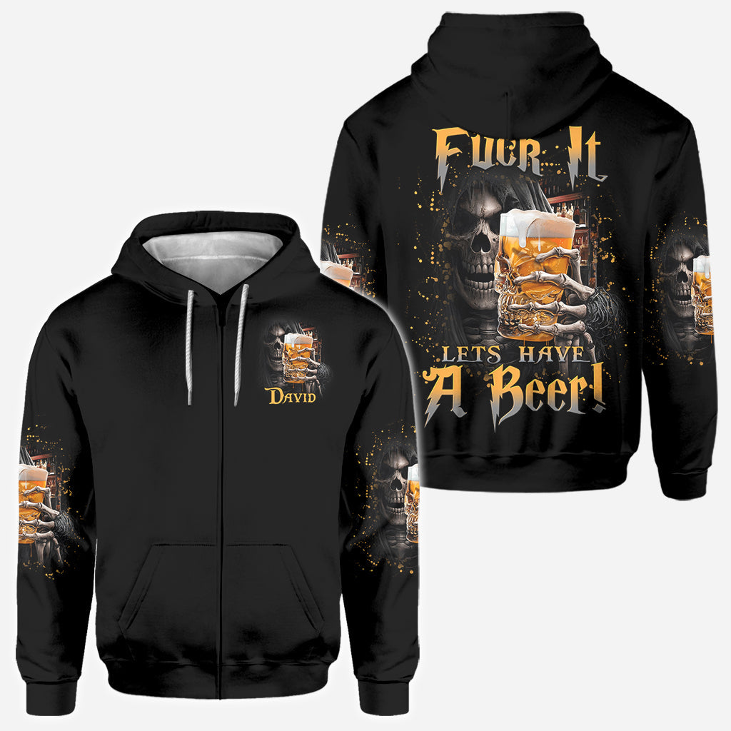 Allons boire une bière ! - T-shirt personnalisé avec des motifs de bière