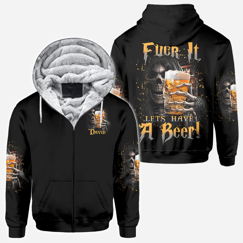 Allons boire une bière ! - T-shirt personnalisé avec des motifs de bière