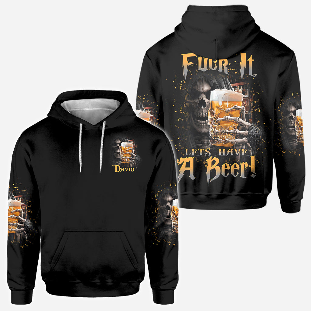 Allons boire une bière ! - T-shirt personnalisé avec des motifs de bière