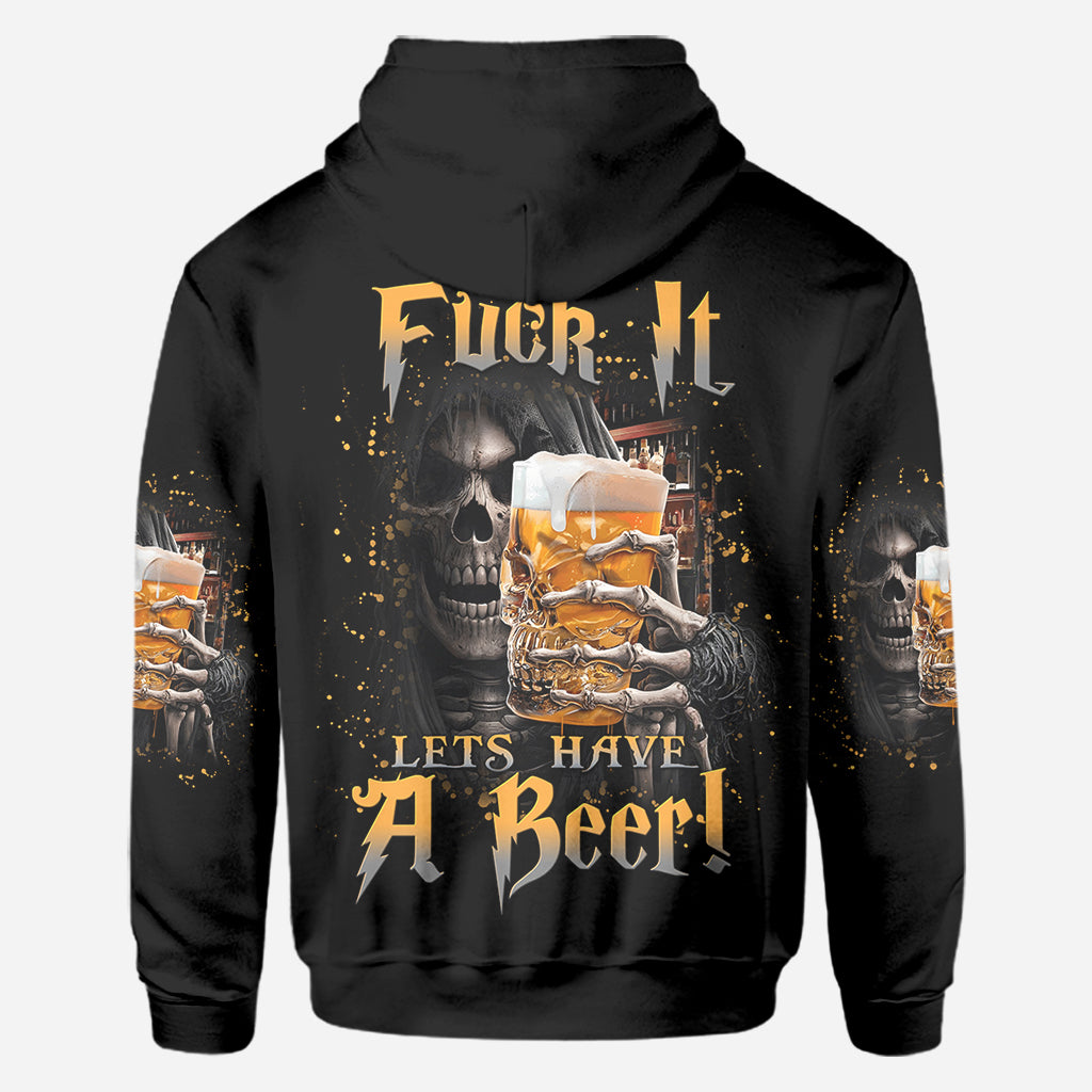 Allons boire une bière ! - T-shirt personnalisé avec des motifs de bière