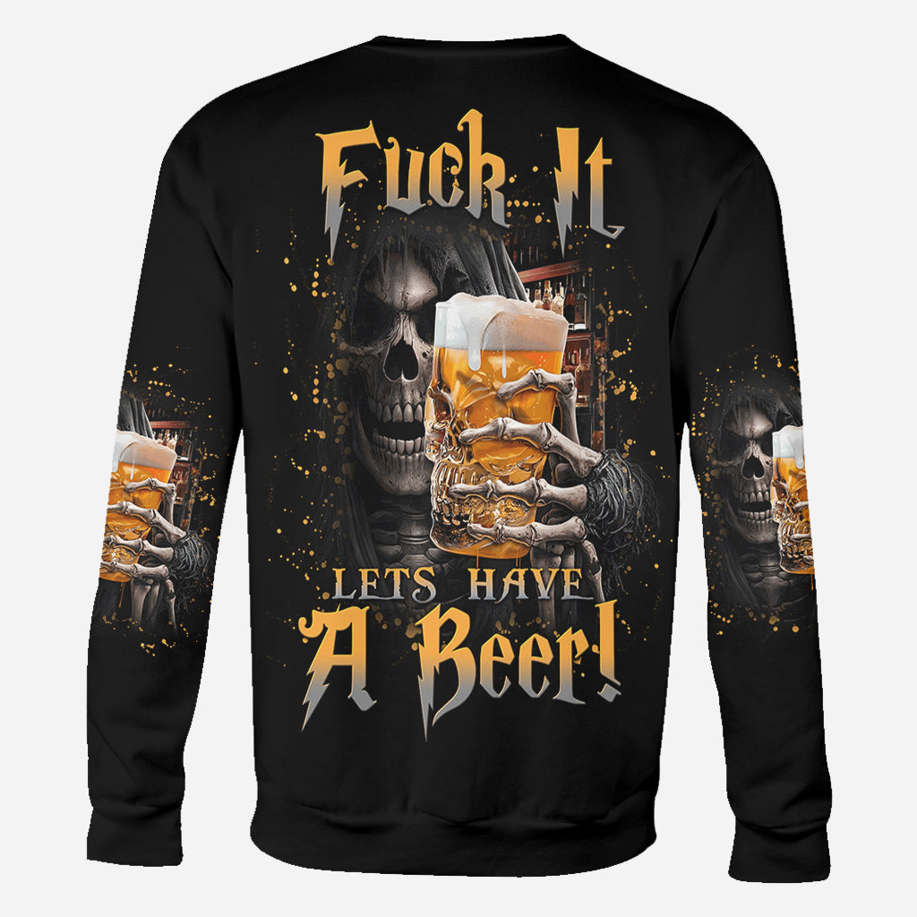 Allons boire une bière ! - T-shirt personnalisé avec des motifs de bière