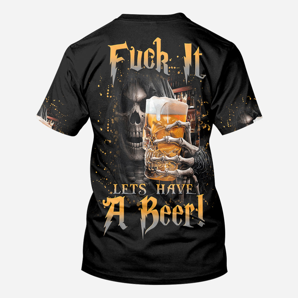 Allons boire une bière ! - T-shirt personnalisé avec des motifs de bière