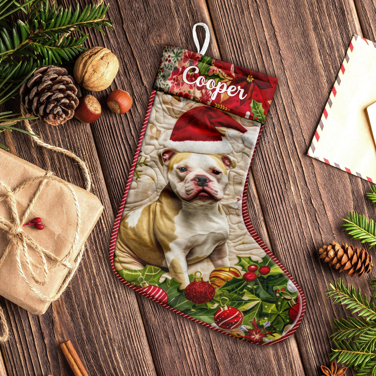 Merry Christmas - Personalized Dog Christmas Stockings