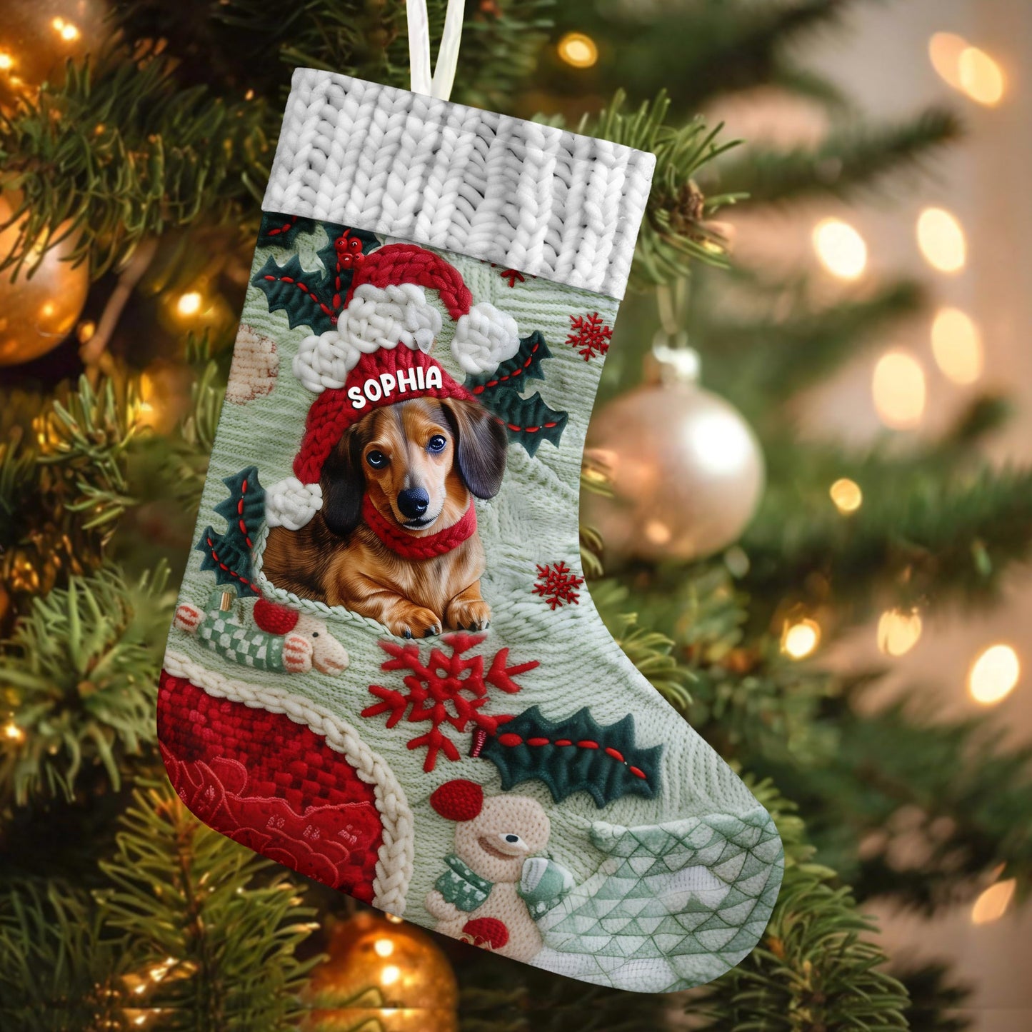 Joyeux Noël - Chaussettes de Noël personnalisées pour chiens