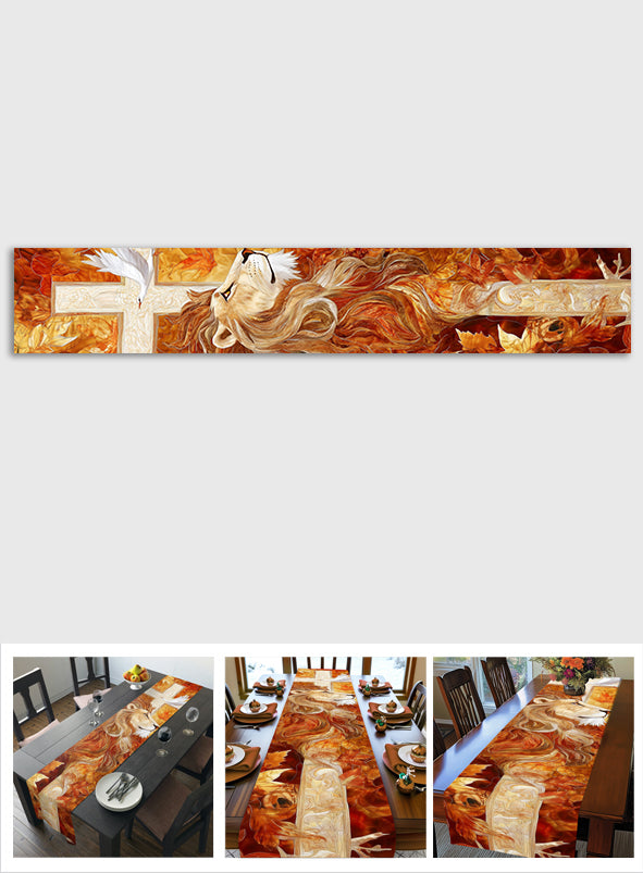 Fall For Jesus - Christian Table Runner