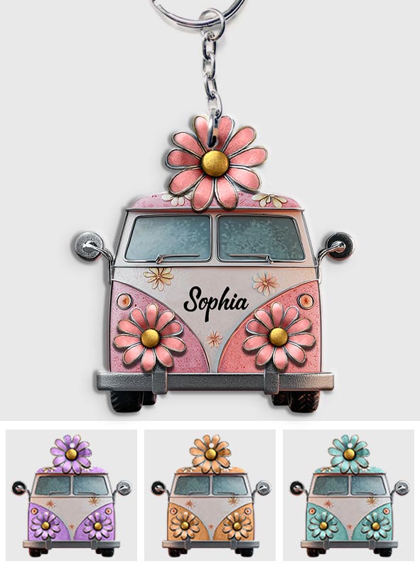 Hippie Soul - Personalized Hippie Keychain