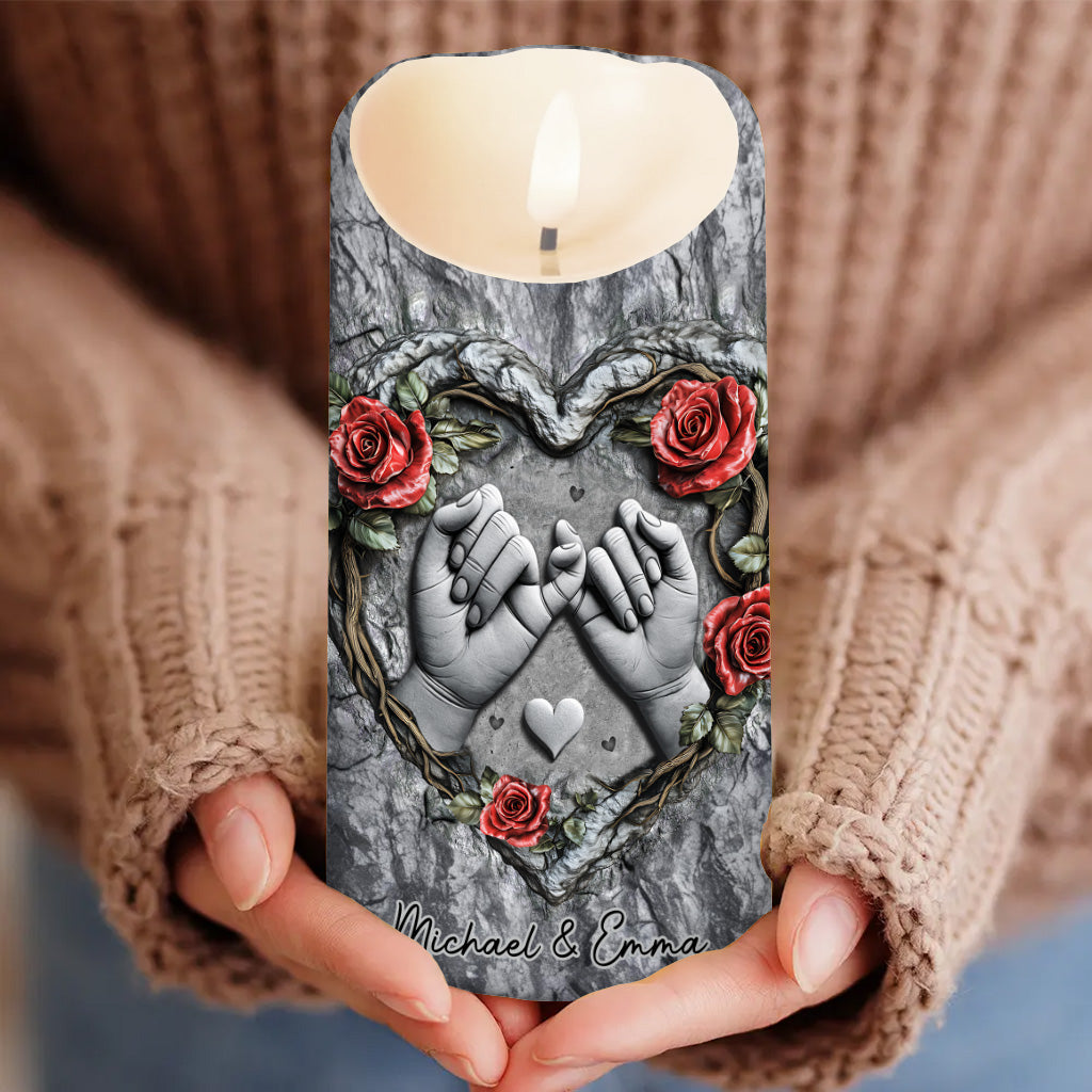 Till Deadth Do Us Part - Personalized Couple Flameless Candle