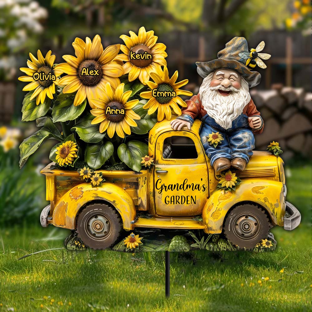 Grandma's/ Mom's ... Garden - Personalized Gardening Metal Garden Art