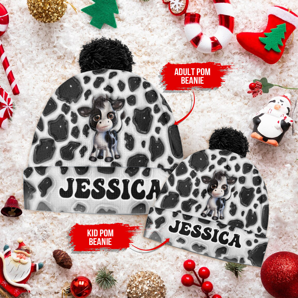 Launisches Baby-Kuh - Personalisierte Kuhmütze