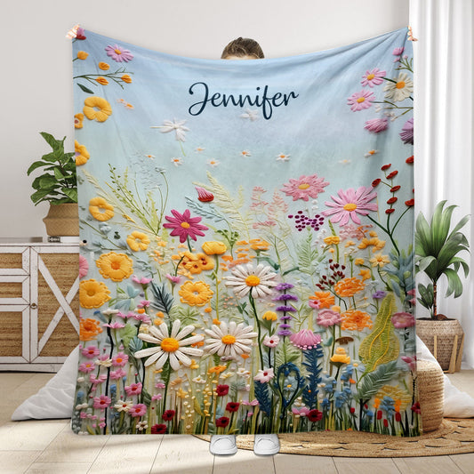 Flower Garden - Personalized Gardening Blanket