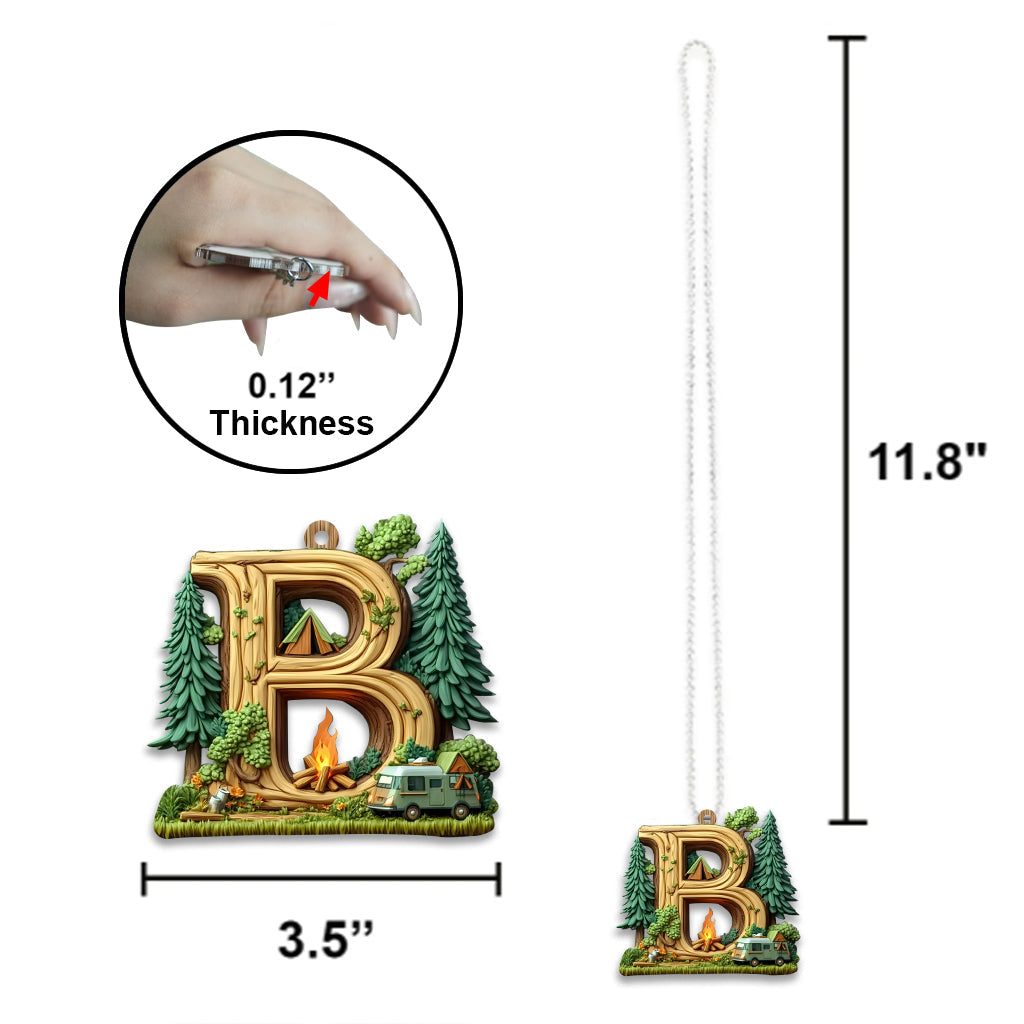 Camping Letter - Personalized Camping Car Ornament