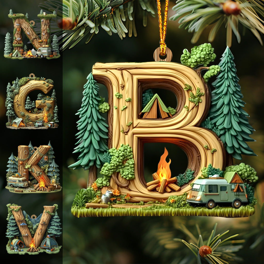 Camping Letter - Personalized Camping Ornament