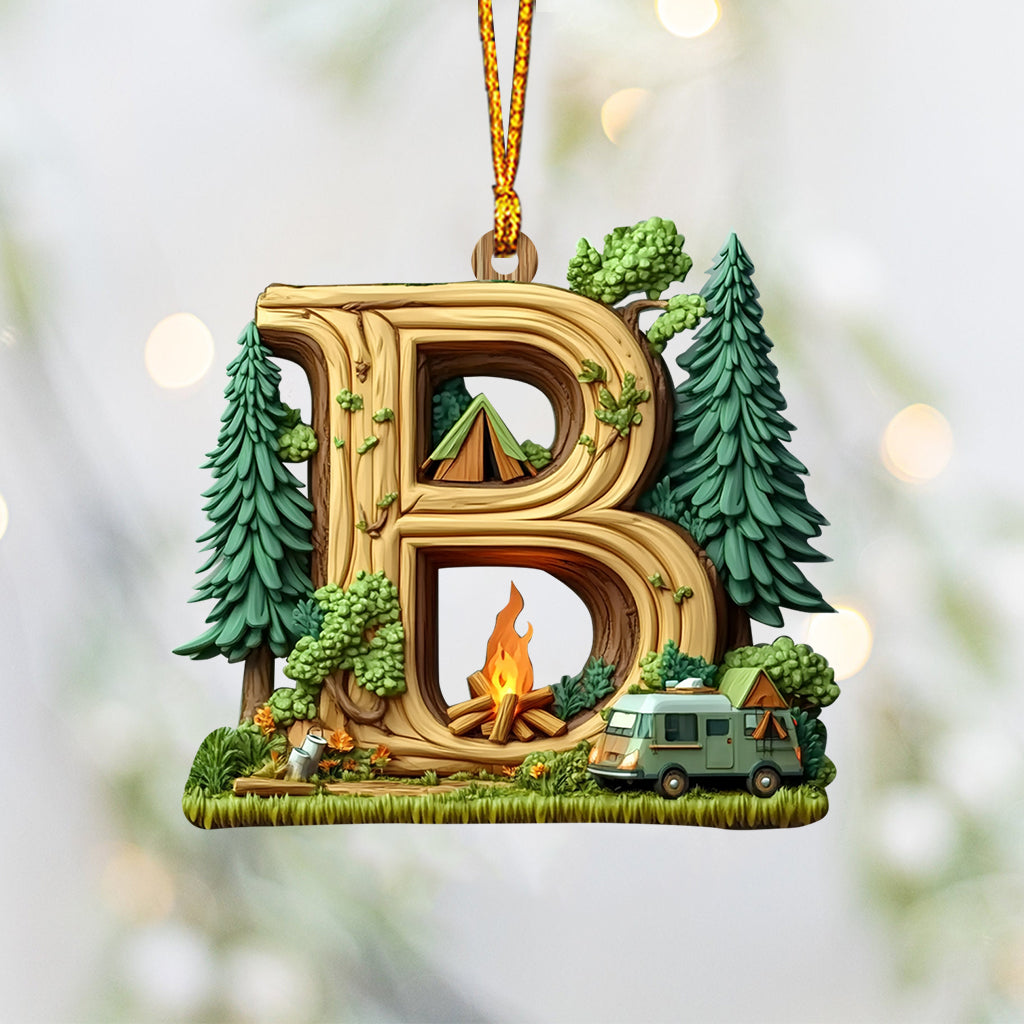 Camping Letter - Personalized Camping Ornament