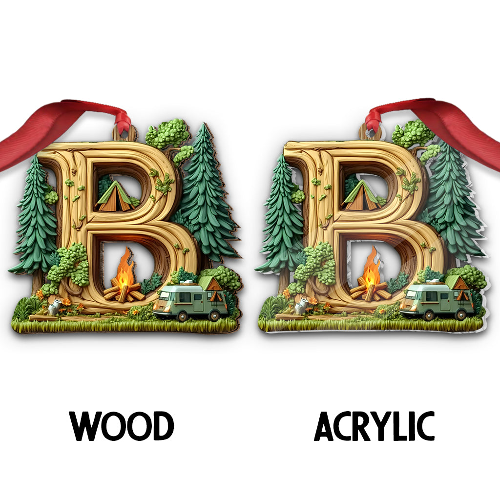 Camping Letter - Personalized Camping Ornament