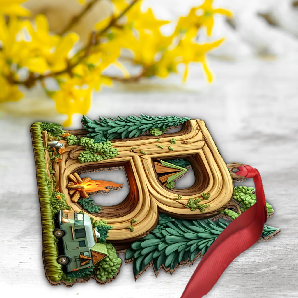 Camping Letter - Personalized Camping Ornament