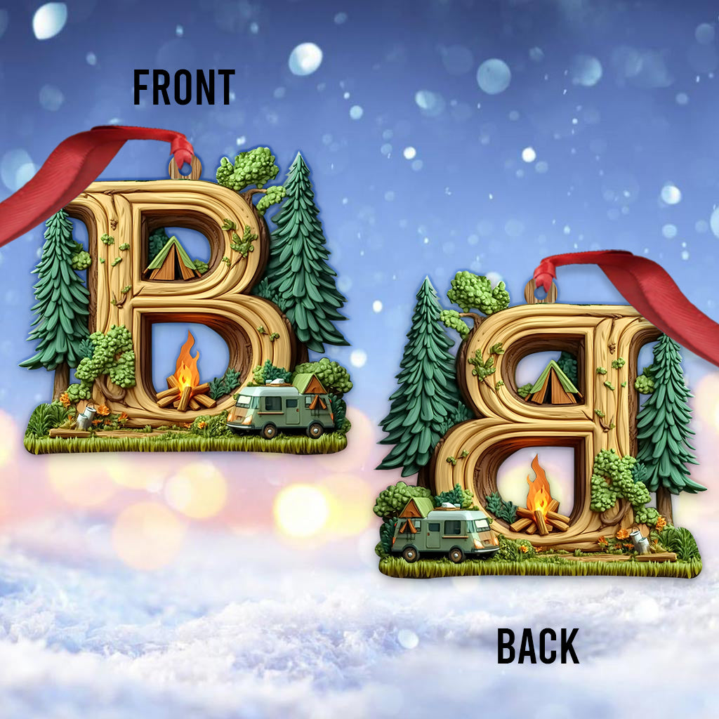 Camping Letter - Personalized Camping Ornament