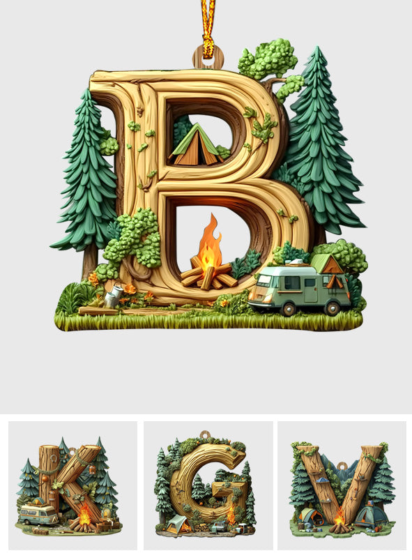 Camping Letter - Personalized Camping Ornament