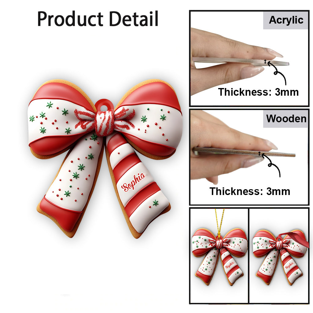 Petit gâteau de Noël pour la famille et les amis - Ornement familial personnalisé