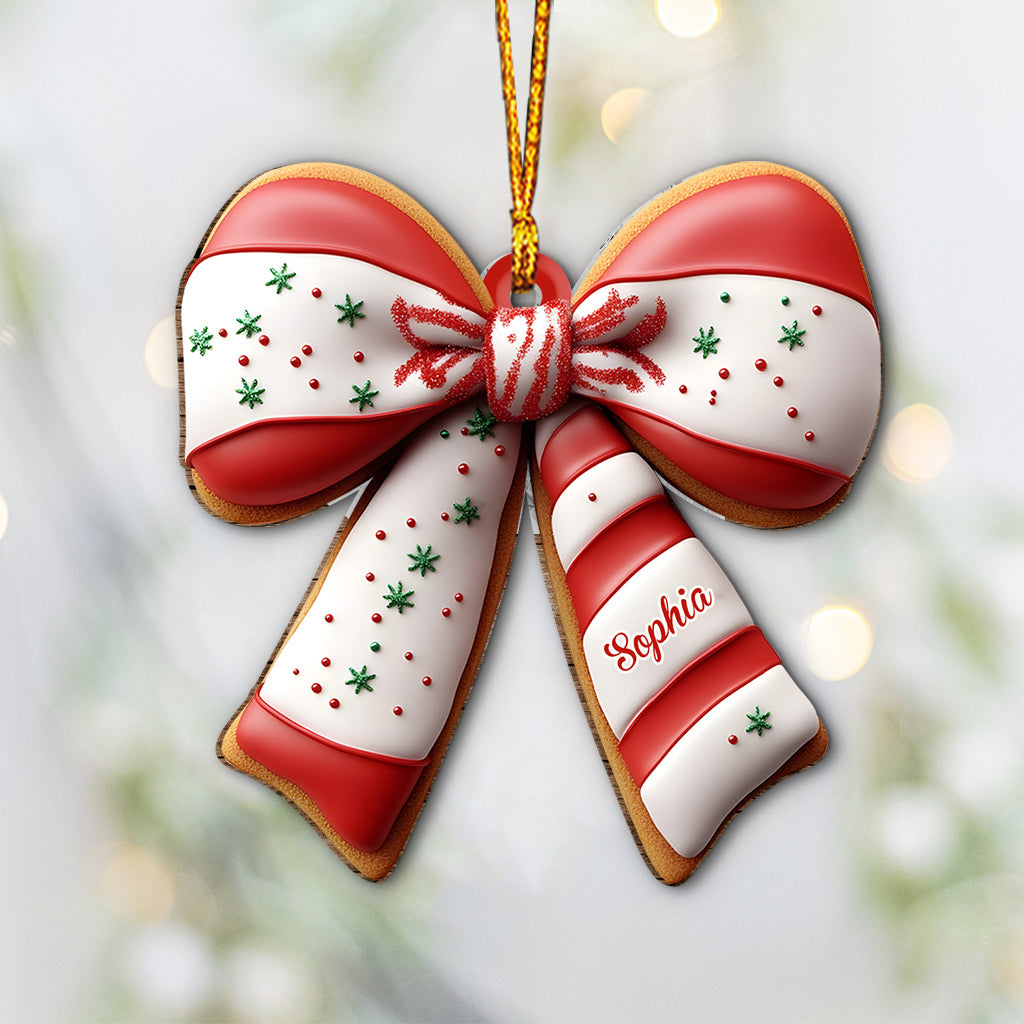 Petit gâteau de Noël pour la famille et les amis - Ornement familial personnalisé