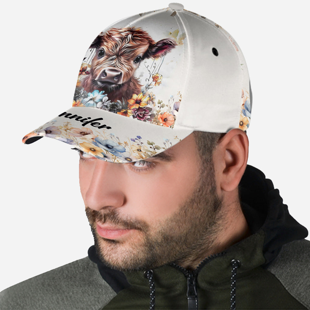 Cute Highland Cow - Personalized Classic Cap