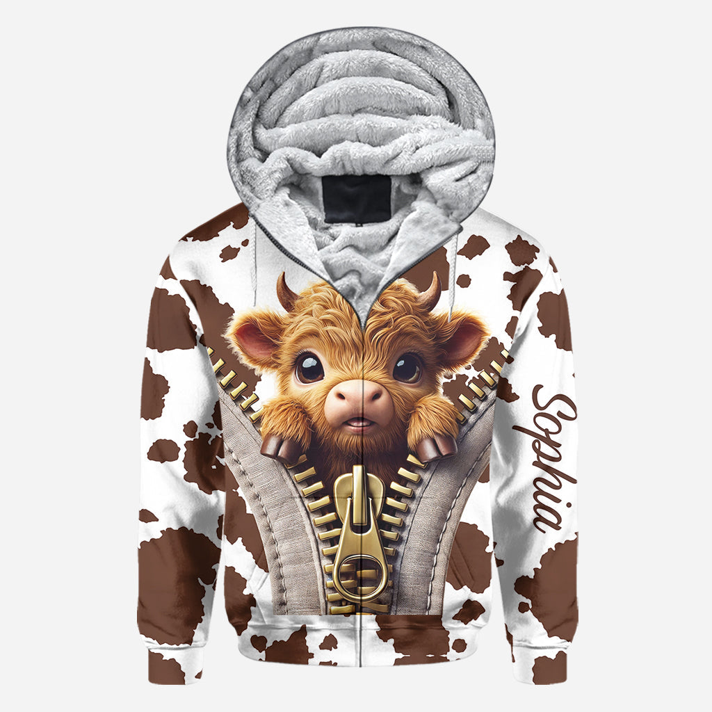 T-shirt personnalisé « Love Highland Cow »