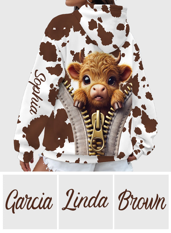 T-shirt personnalisé « Love Highland Cow »