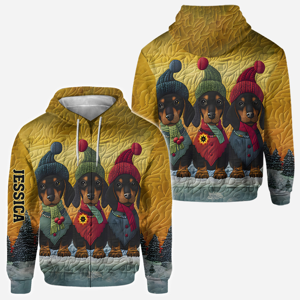 T-shirt personnalisé « J’adore les teckels »