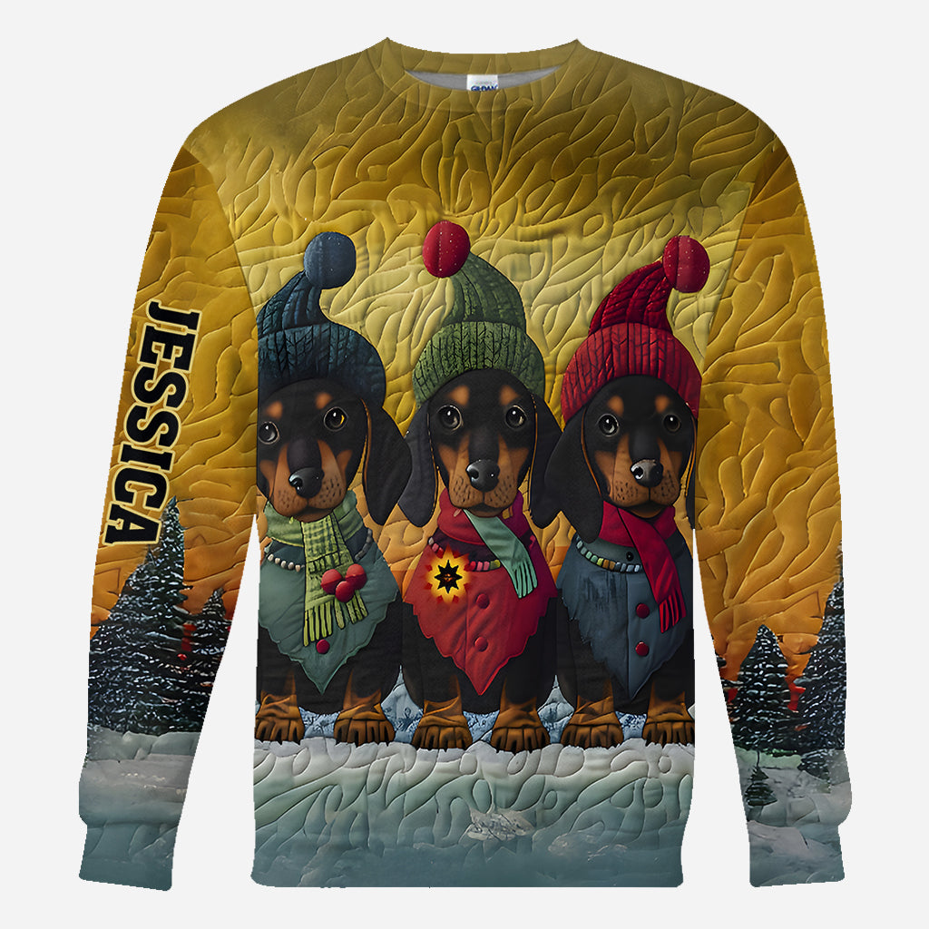 T-shirt personnalisé « J’adore les teckels »